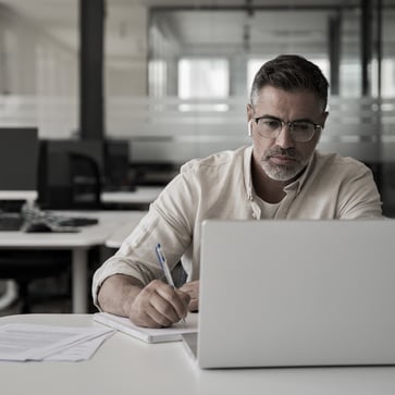 Man at laptop